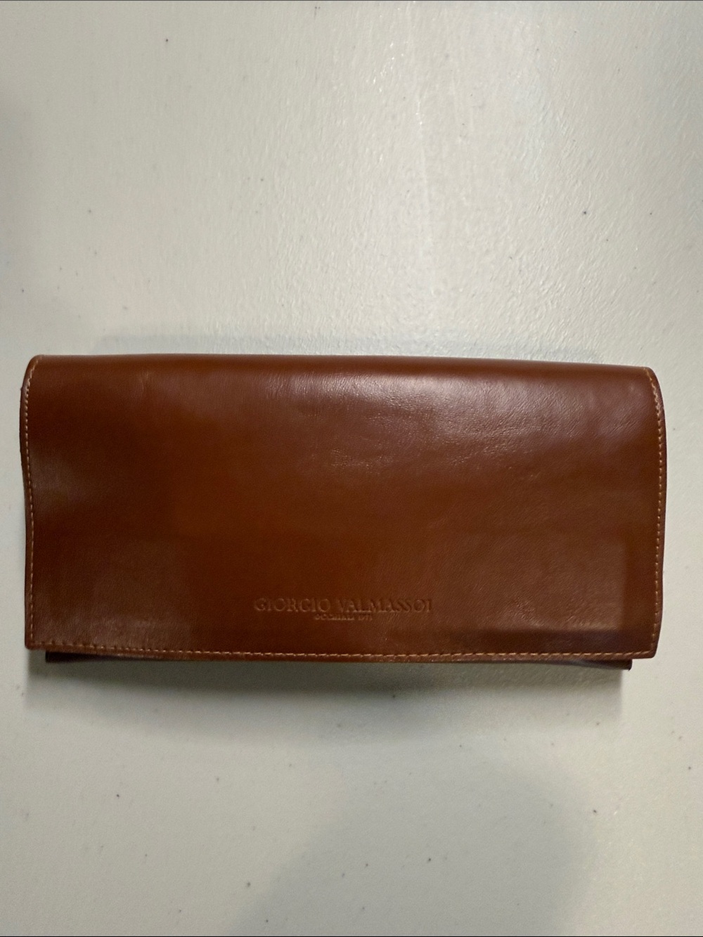 Brown Leather Men's Clutch Wallet